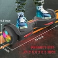 Kids Scooter with 9MPH Max Speed, Electric Scooter with Bluetooth Speakers, Tcdjtc Self-Balance Scooter for Kids, Hover Off Road Board Electric Scooter with LED Lights & 400W Motor