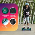 Hover Off Road Board Electric Scooter with LED Lights & 400W Motor, Kids Scooter with 9MPH Max Speed, Electric Scooter with Bluetooth Speakers, Tcdjtc Self-Balance Scooter for Kids