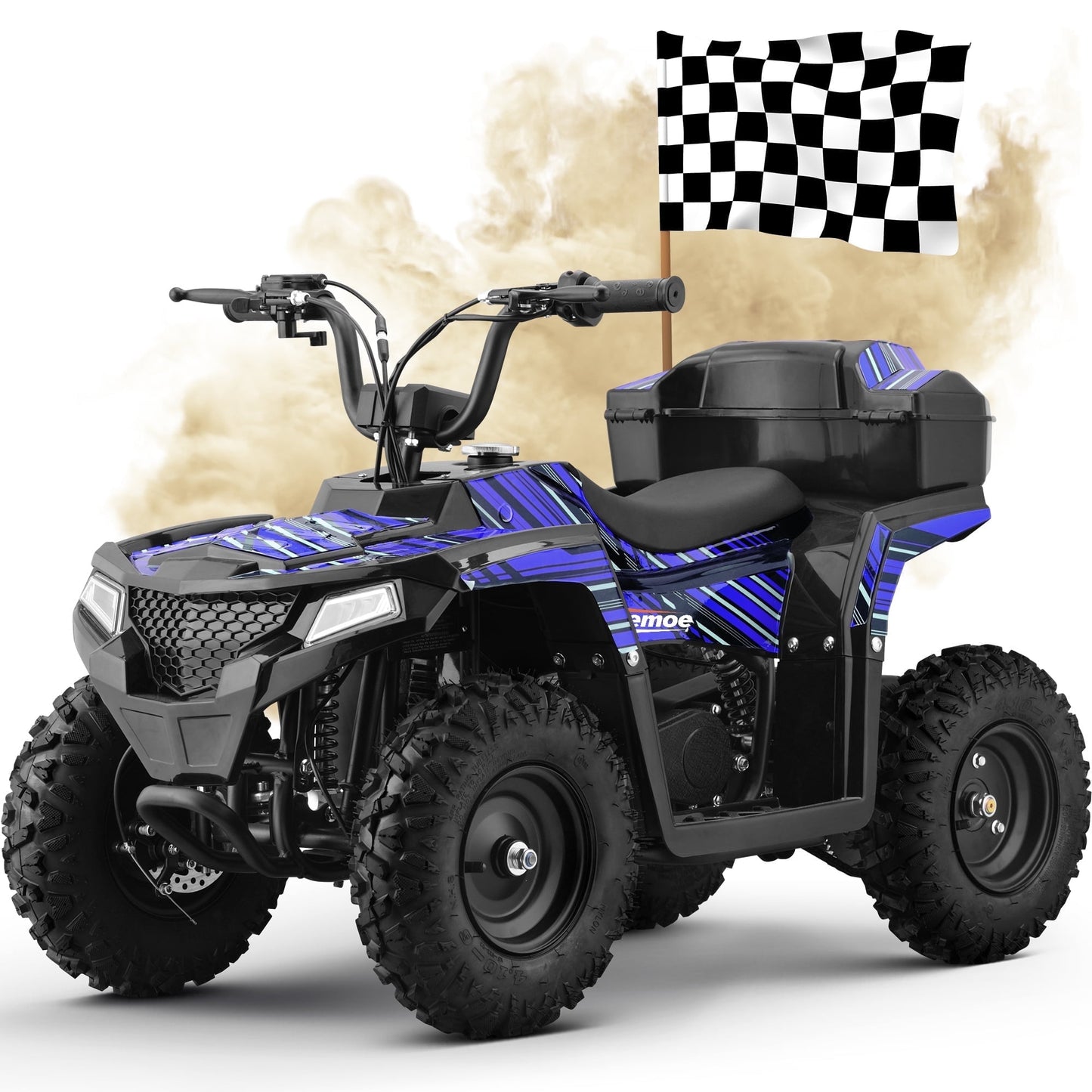 All-Terrain 4 & Wheelers Road Ride on Toys,Arshin Powerful Toy Vehicle,15.5 mph Variable Speeds,25 Miles Range,Parent Control,Suspension,Disc Brake,Suspension,Perfect Gift(Blue)