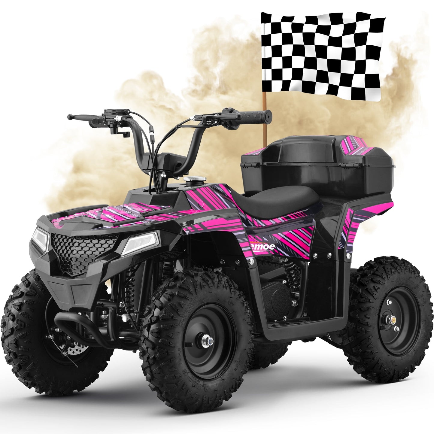 All-Terrain 4 & Wheelers Road Ride on Toys,Arshin Powerful Kids Toy Vehicle,15.5 mph Variable Speeds,25 Miles Range,Parent Control,Suspension,Disc Brake,Suspension,Perfect Gift(Pink)