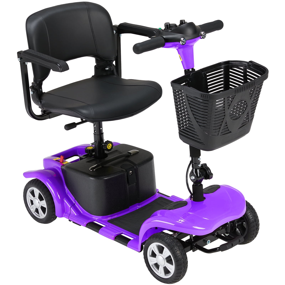 Ostrina Mobility Scooter for Seniors,300lbs Powered Wheelchair,Purple