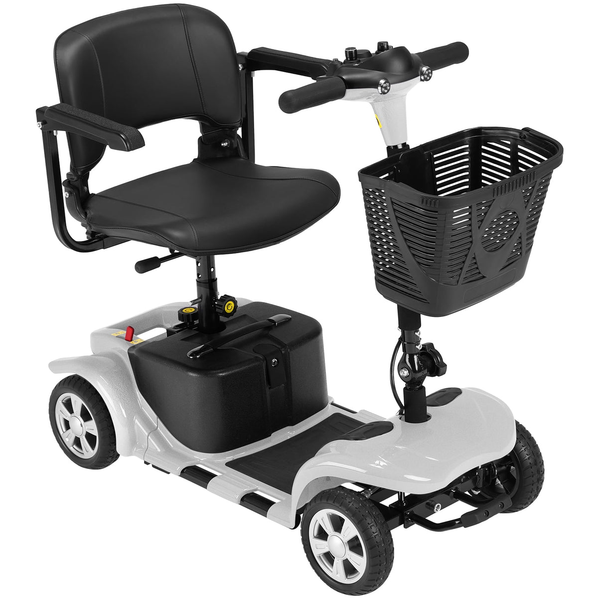 Ostrina Mobility Scooter for Seniors,300lbs Powered Wheelchair,Silver