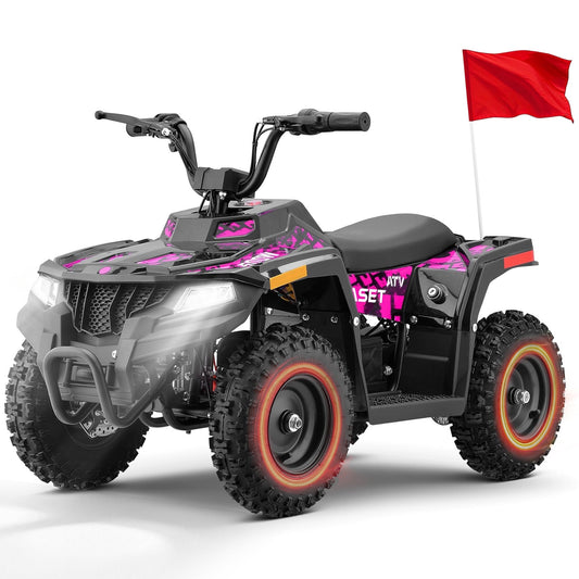 Aoemoe 36V Battery-Powered Ride-On Off-Road Buggy – 2-Speed Parent-Lock, 10-Mile Range ,Pink