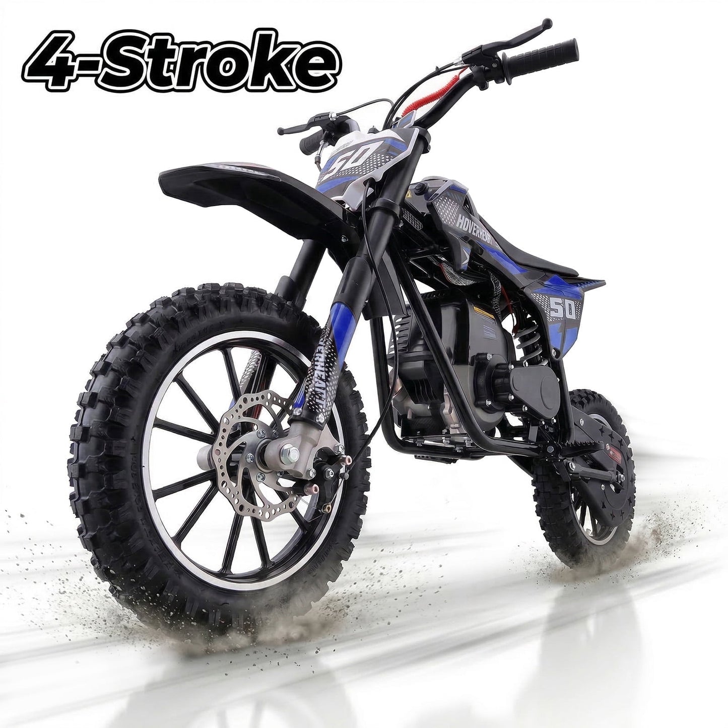 Aoemoe 39cc Gas Powered Mini Dirt Bike 39CC for Teens and Adults, 18MPH Off Road Motorcycle, Weight Support Up to 165 LBS - BLUE,4-Stroke