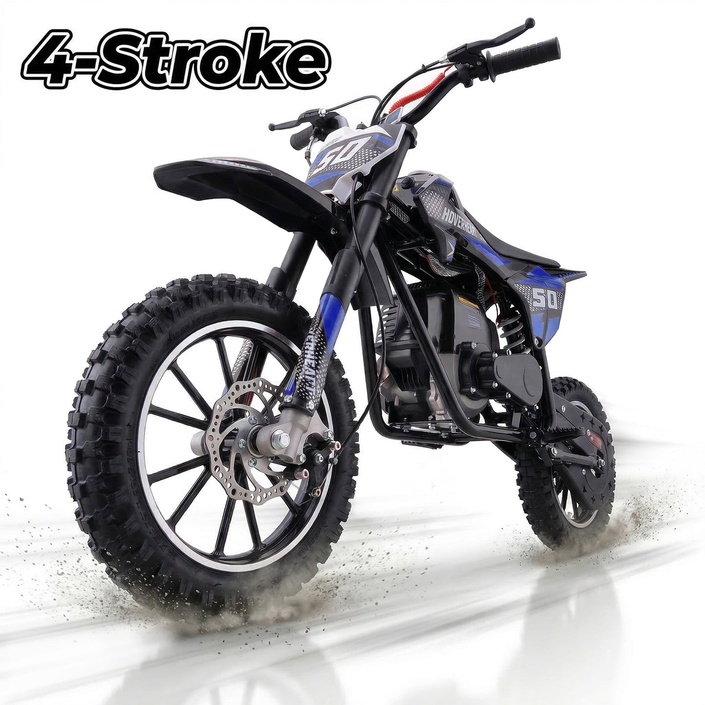 Aoemoe 39cc Gas Powered Mini Dirt Bike 39CC for Teens and Adults, 18MPH Off Road Motorcycle, Weight Support Up to 165 LBS - BLUE