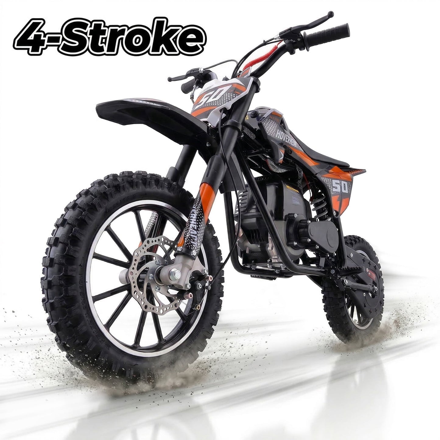Aoemoe 39cc Gas Powered Mini Dirt Bike 39CC for Teens and Adults, 18MPH Off Road Motorcycle, Weight Support Up to 165 LBS - ORANGE,4-Stroke