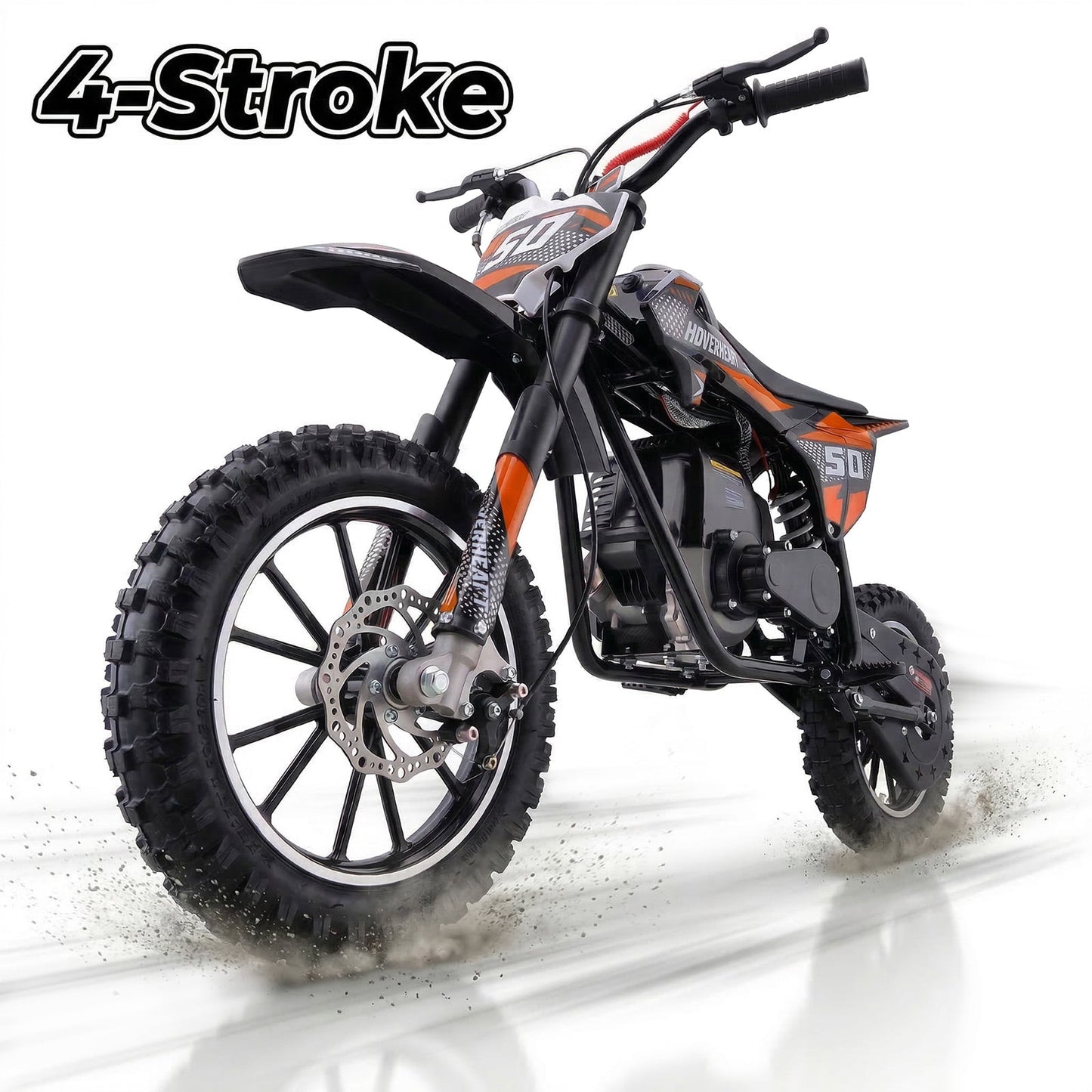 Aoemoe 39cc Gas Powered Mini Dirt Bike 39CC for Teens and Adults, 18MPH Off Road Motorcycle, Weight Support Up to 165 LBS - ORANGE
