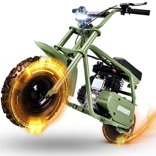 Aoemoe 4-Stroke 99cc Mini Dirt Bike, Green