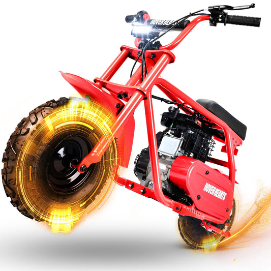 Aoemoe 4-Stroke 99cc Mini Dirt Bike, Red