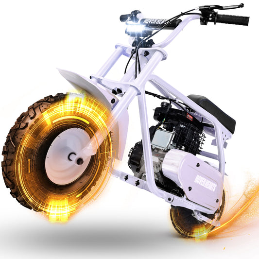 Aoemoe 4-Stroke 99cc Mini Dirt Bike, White