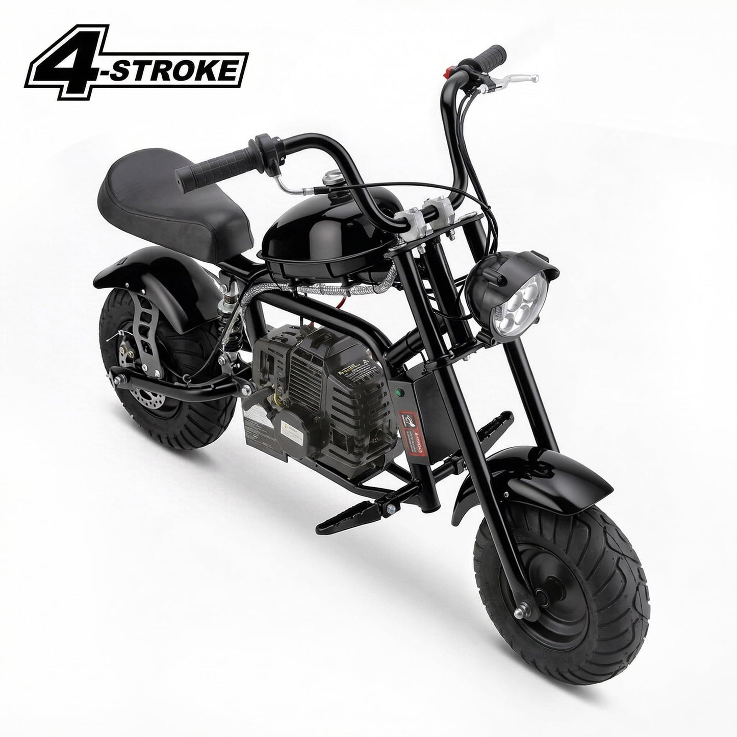 Aoemoe 40cc 4-Stroke Gas Powered Dirt Bike Switch for young rides, Disc Brakes, EPA Certified, Black