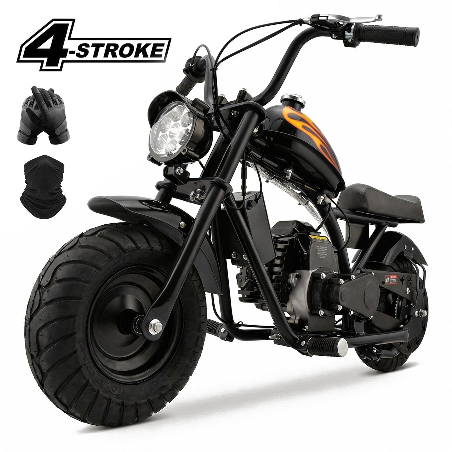 Aoemoe 40cc Dirt Bike up to 18 mph, 27 Miles Long Range, Max 165 Lbs, 4-Stroke,BLACK