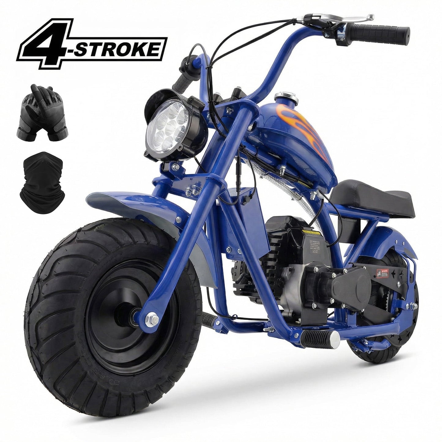 Aoemoe 40cc Dirt Bike up to 18 mph, 27 Miles Long Range, ,4-Stroke,Max 165 Lbs, BLUE