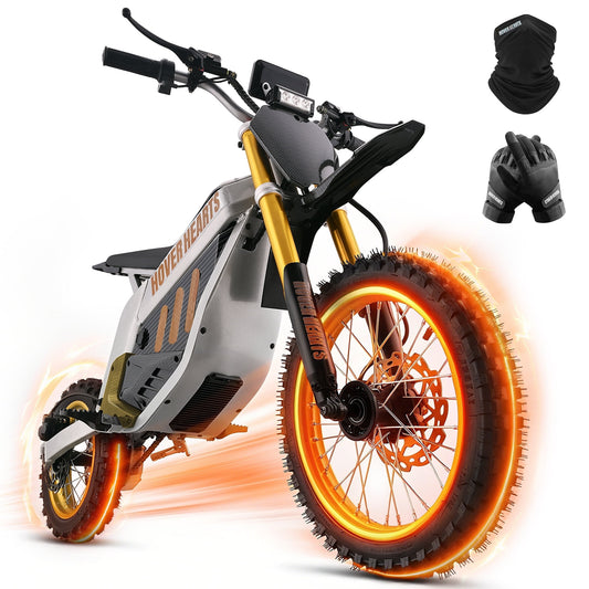 Aoemoe 48V Electric Dirt Bike 3000W (Peak Power) 55km/h(Gold)