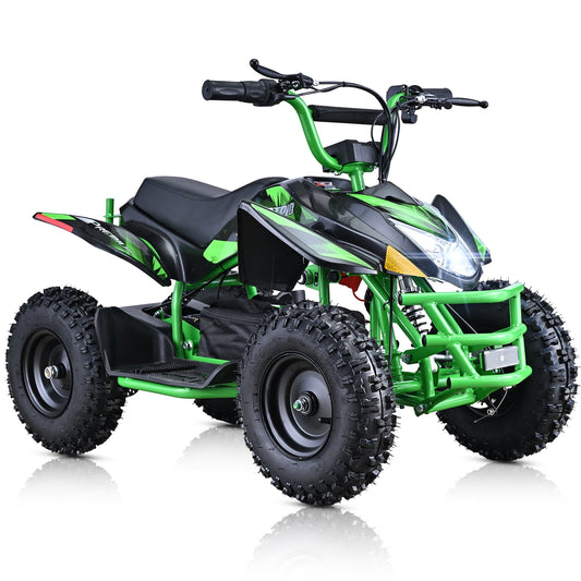 Aoemoe 500W Ride-On Racer – 15mph Speed, 36V Battery, 45–60 Min Play, Green