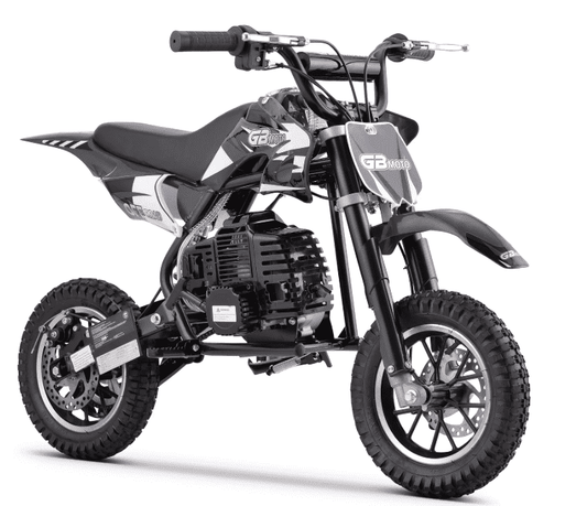 Aoemoe Mini Kid Dirt Bike, 49 CC 2-Stroke Gas Bike with Off-Rode Tire, Suspensions, Disc Brakes, Max Load 160Lbs, Up to 20Mph, EPA Approved