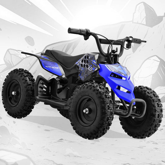 Aoemoe Dirt Quad 12V Powered Ride-on, up to 9 mph, Electric 4-Wheeler for Kids 8+(Blue)