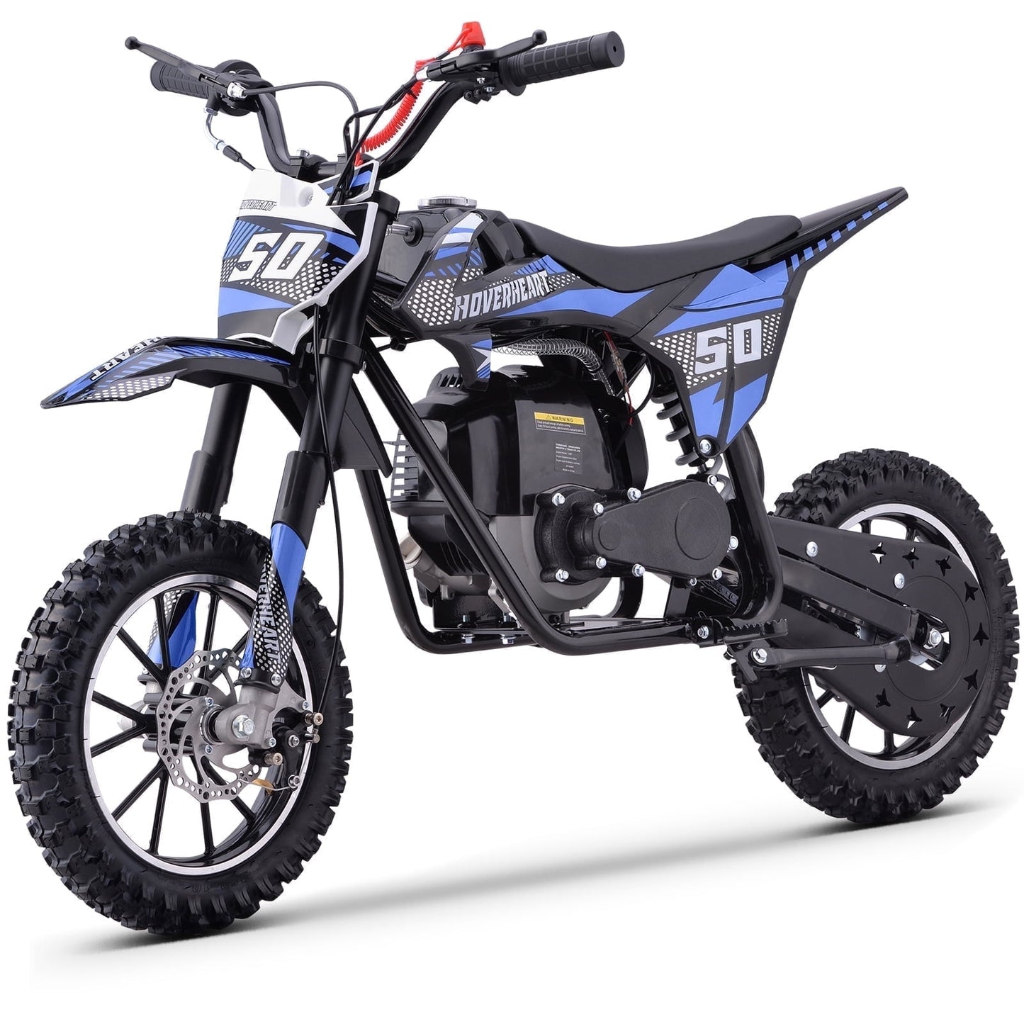 Gas Dirt Bike, 50cc 4-Stroke Gas Powered Kids Off Road Motorcycle (Model-DB4S004) with Off-Road Tire, Suspensions, Disc Brakes, Max Load 165Lbs, Up to 25Mph, NO OIL MIX REQUIRED