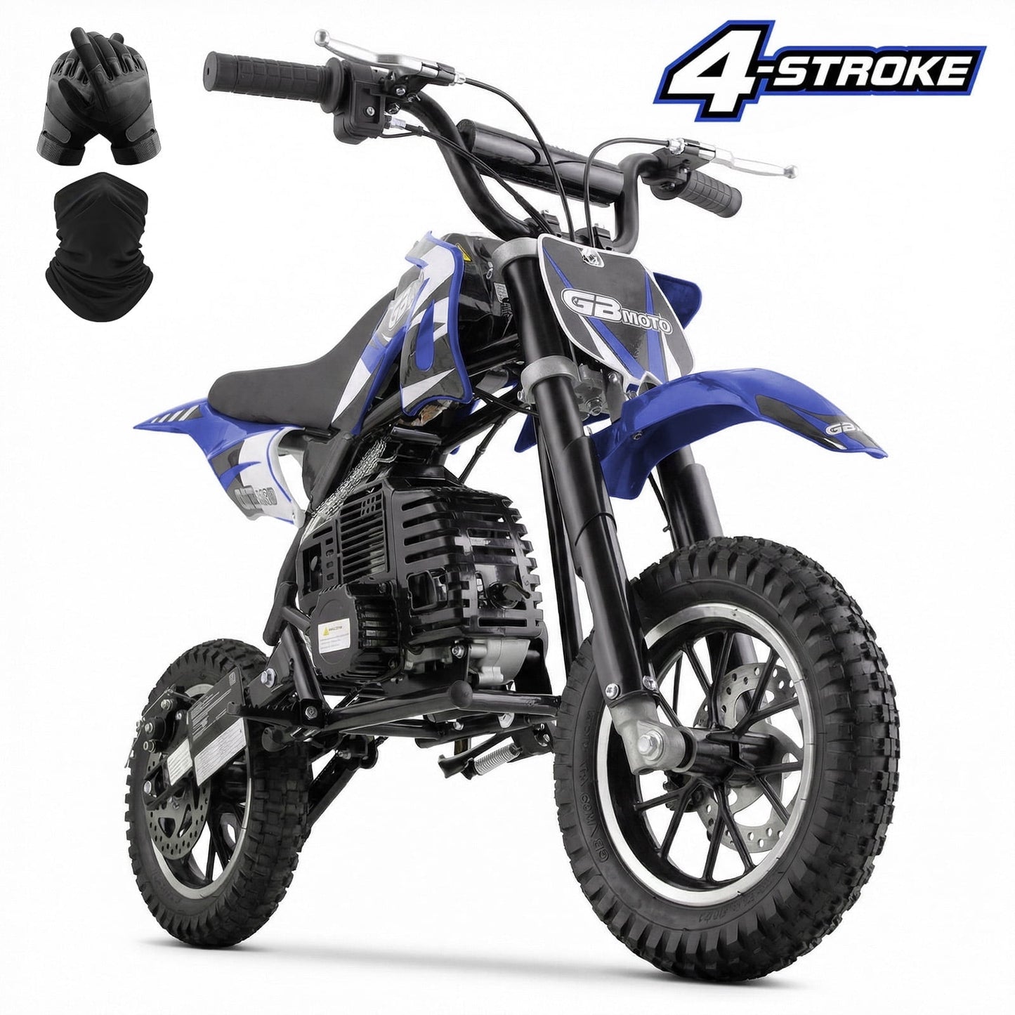 Aoemoe Kids Dirt Bike, Perfect Starter Gas Dirt Bike for adventure,Sturdy 40cc dirt bike for Beginner 45×24×16in,4-Stroke,BLUE