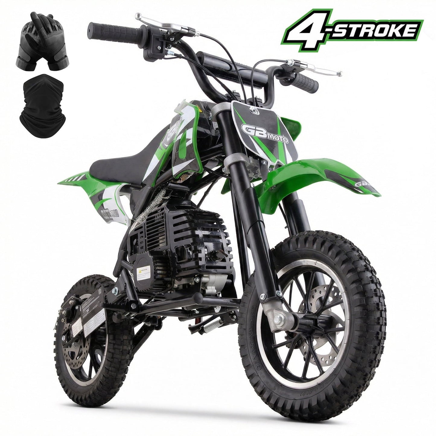 Aoemoe Kids Dirt Bike, Perfect Starter Gas Dirt Bike for adventure,Sturdy 40cc dirt bike for Beginner 45×24×16in,4-Stroke,GREEN