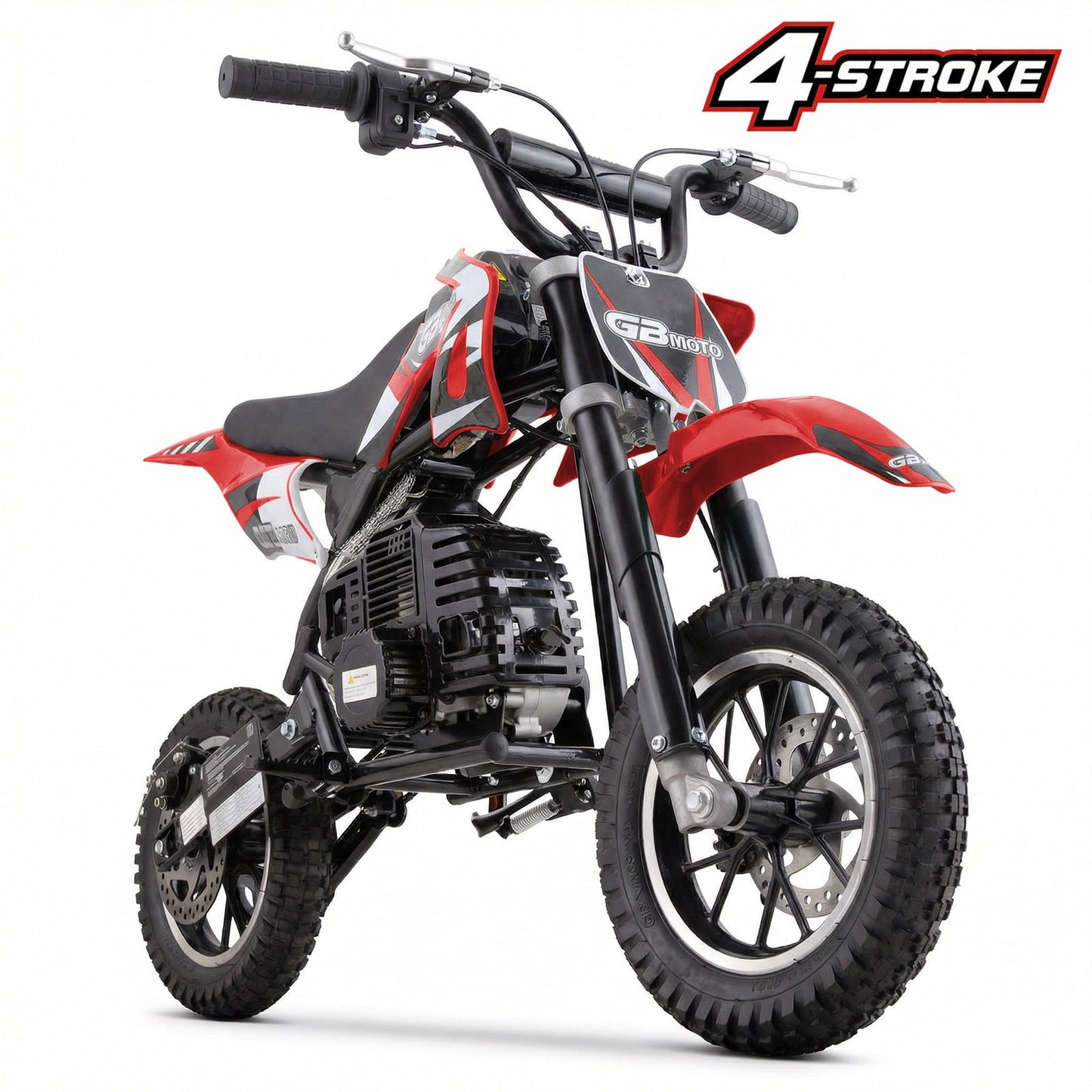 Aoemoe Kids Dirt Bike, Perfect Starter Gas Dirt Bike for adventure,Sturdy 40cc dirt bike for Beginner 45×24×16in,4-Stroke,RED