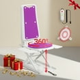 Arshin Electric Lift with 360°Swivel,Remote Control Patient Lift Transfer Chair,Floor Lift for Elderly Fallen,Shower Bath Chair,308 lbs Capacity,24 lbs Net Weight,IPX8 Waterproof(Purple)
