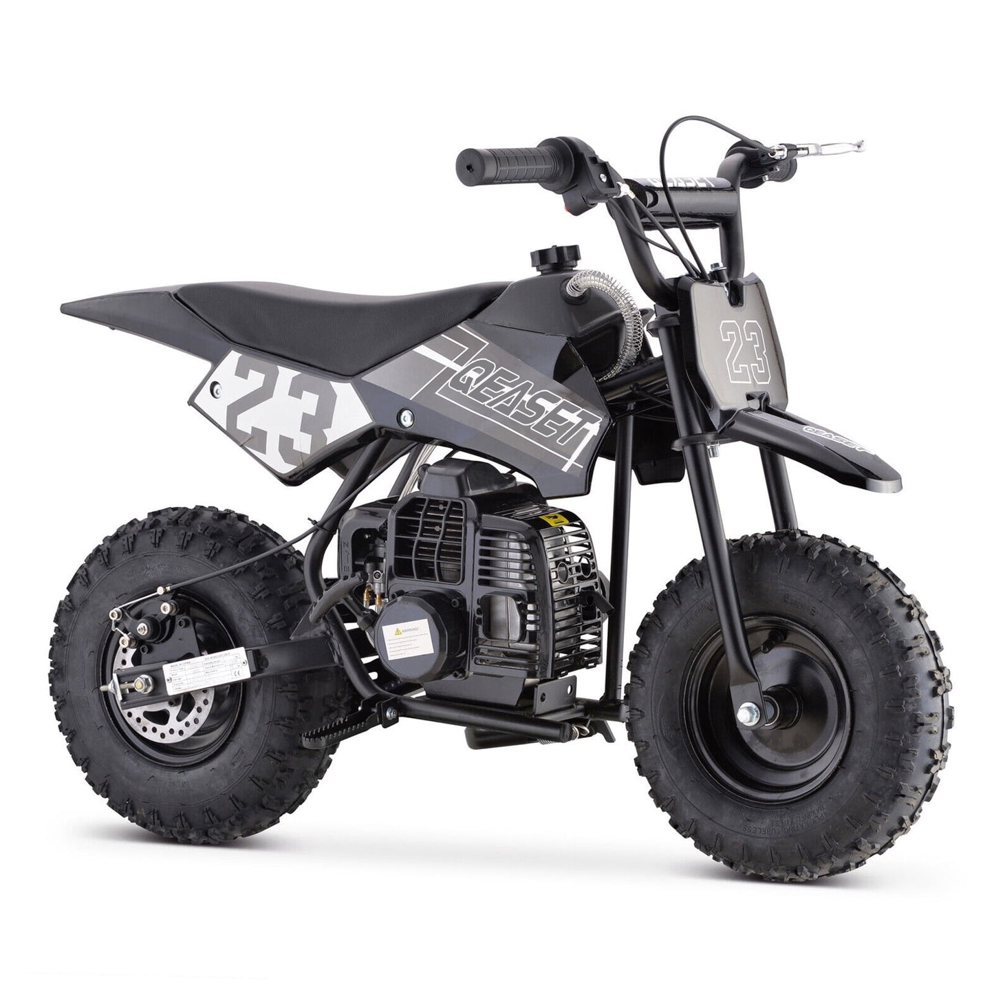 QEASET Mini Kid Dirt Bike,49 CC 2-Stroke Gas Bike with Off-Rode Tire,up to 20Mph, EPA Approved(Black)