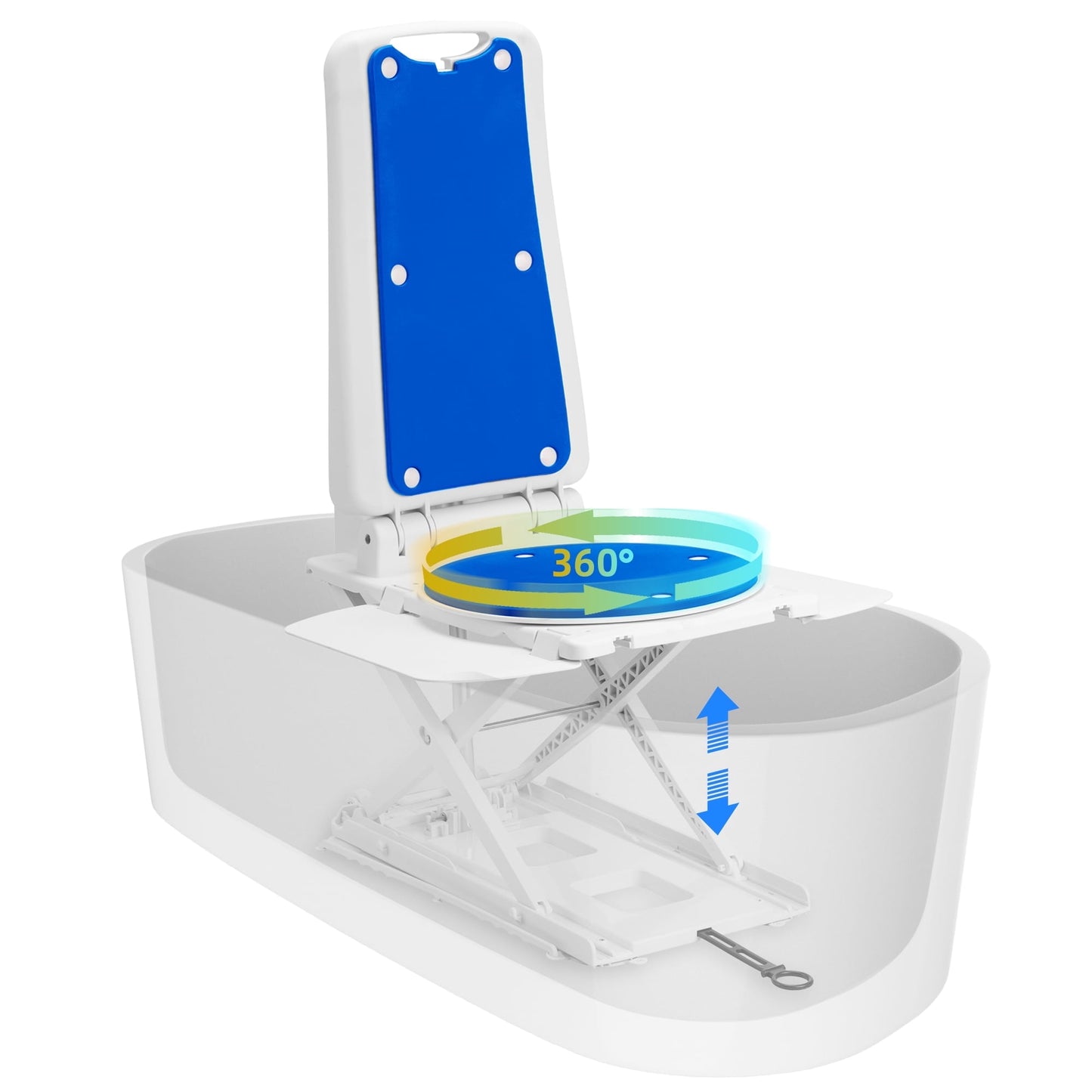 Arshin Sit to Stand Lift with Wheels,Stand Assist Patient Transfer Device for Elderly Home Care-Blue