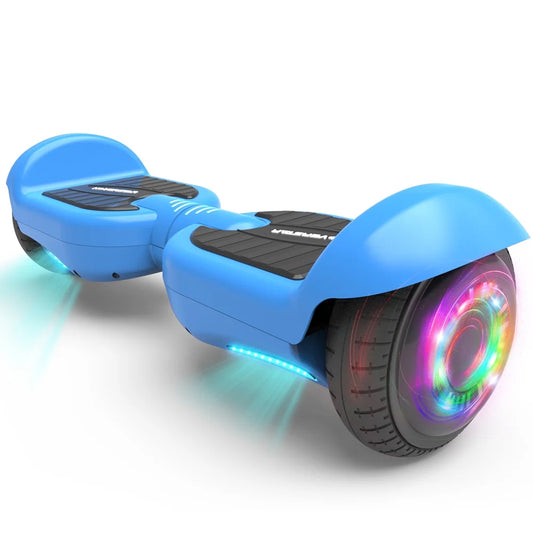 Mosta Hover Electric Scooter Board for Kids & Adults, 9 mph All Terrain Self-Balance Scooter with Bluetooth and Led Lights,6.5 inch,165 lbs capacity,LED Light,Suitable for boys and girls