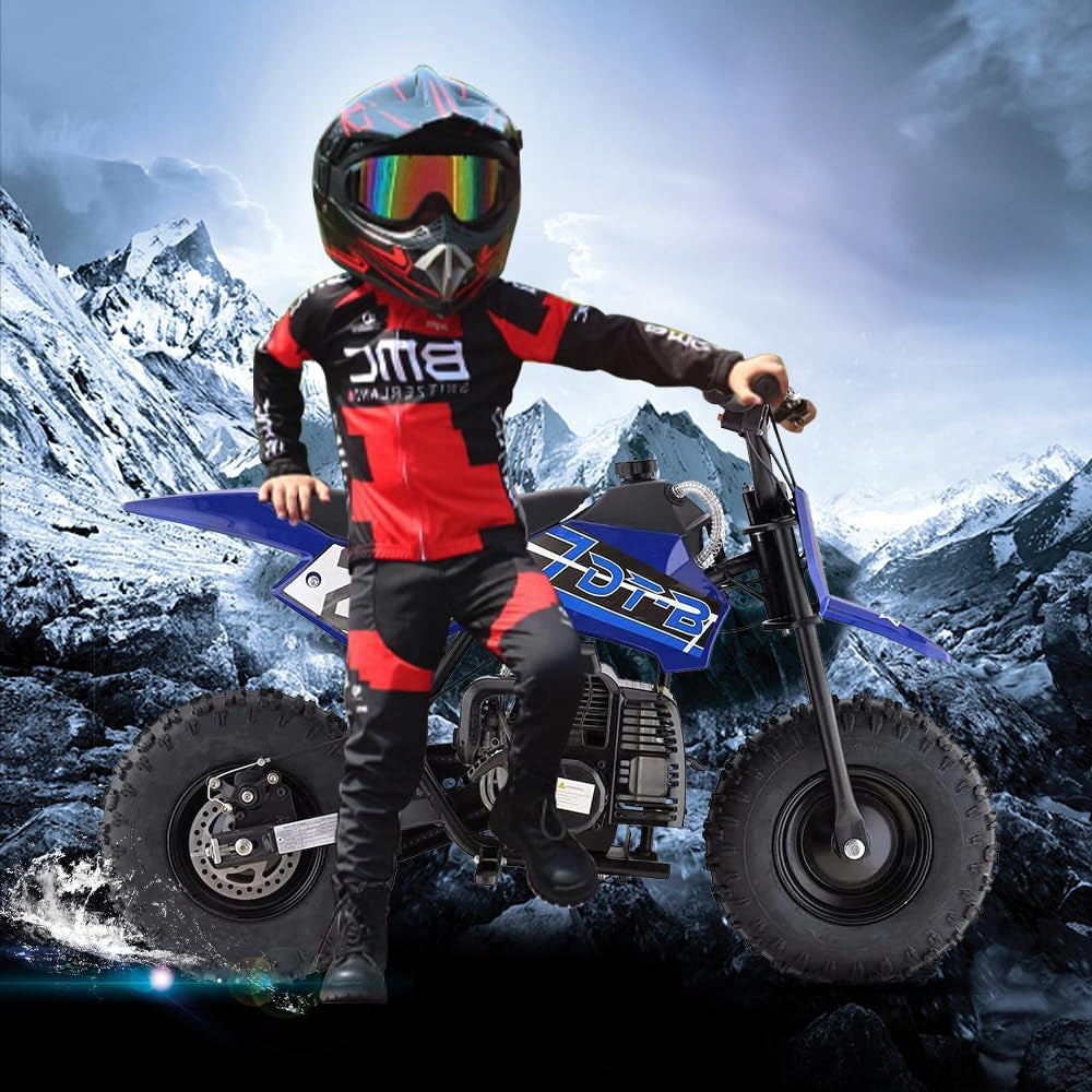 HOVER HEART DB002 50cc Gas Powered Mini Bike, Off-Road Tires, EPA Approved Green