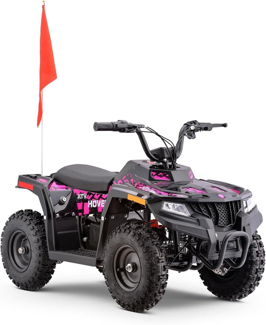 WAWA Electric ATV, 36V Kids Dirt Quad Bike with 500W Powerful Motor for Boys Girls Off-road and Race
