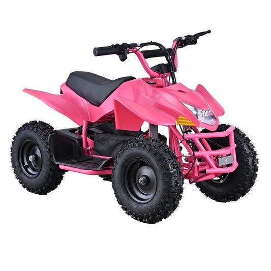 WAWA Electric ATV Dirt Quad,4-Wheeler Bike with 500W Motor,Parent Speed Control,Dual Suspensions, Age 13+(PINK)