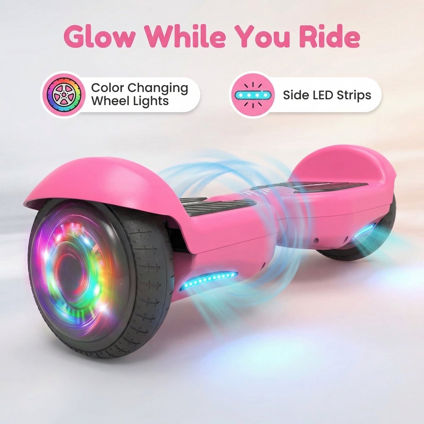Mosta Electric Hoverboard with New Version Bluetooth Hover Board, Chrome and Design Color Self-Balance Electric Scooter