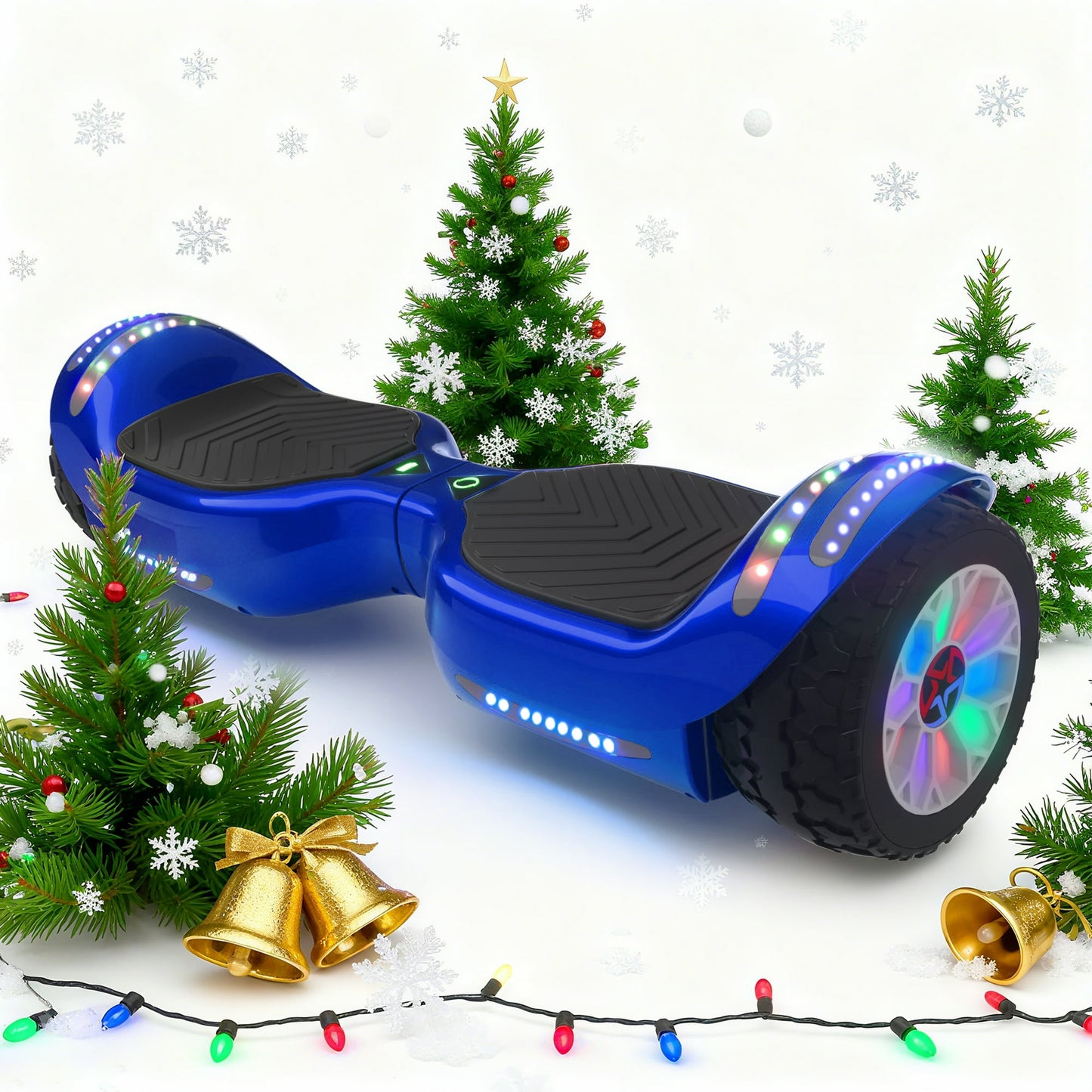 MOSTA Electric Hoverboard with New Version Bluetooth Hover Board, Chrome and Design Color Self-Balance Electric Scooter