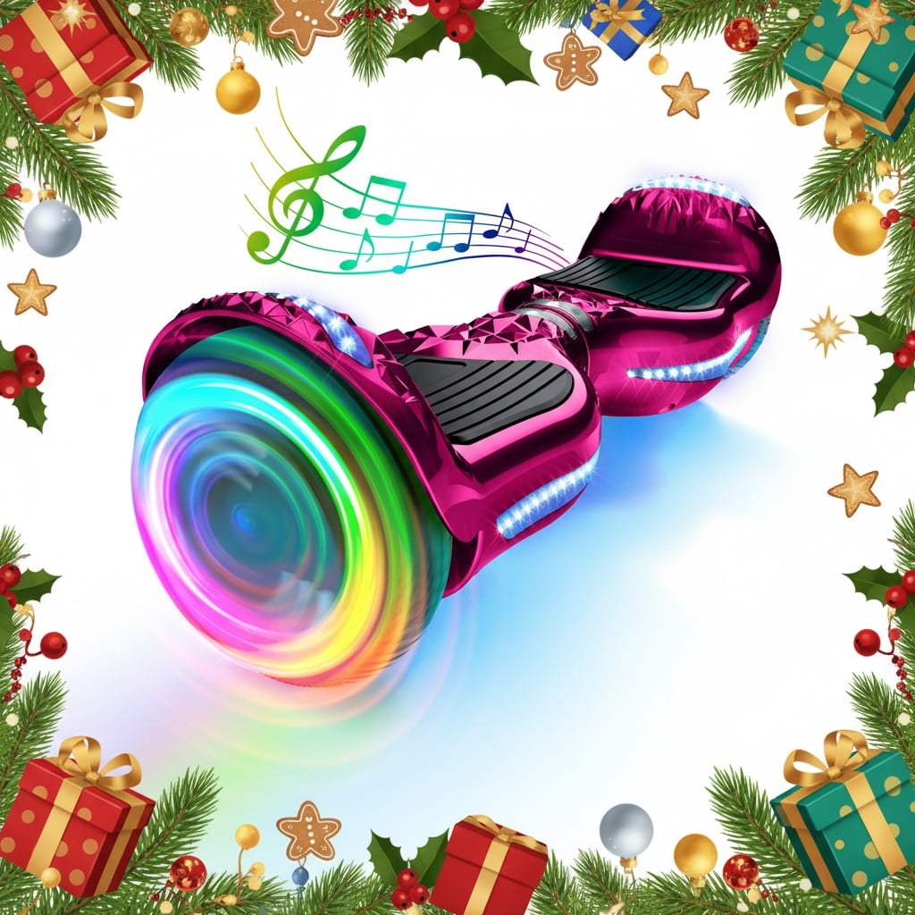 Mosta Electric Hoverboard with New Version Bluetooth Hover Board, Chrome and Design Color Self-Balance Electric Scooter