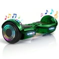 Electric Scooter with Bluetooth Speakers, Tcdjtc Self-Balance Scooter for Kids, Hover Off Road Board Electric Scooter with LED Lights & 400W Motor, Kids Scooter with 9MPH Max Speed