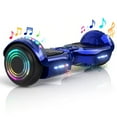 Electric Scooter with Bluetooth Speakers, Tcdjtc Self-Balance Scooter for Kids, Hover Off Road Board Electric Scooter with LED Lights & 400W Motor, Kids Scooter with 9MPH Max Speed