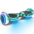 Tcdjtc Electric Scooters with LED Lights & 400W Motor, All Terrain Hoverboard with Bluetooth