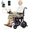 Foldable Electric Wheelchairs for Adults, Tcdjtc Power Wheelchair with 15 Miles Travel Range, Motorized Wheelchairs for Seniors, Light Weight Wheelchairs Foldable for Senior Support 397 lbs