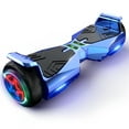 Hover Off Road Board Electric Scooter with LED Lights & 400W Motor, Kids Scooter with 9MPH Max Speed, Electric Scooter with Bluetooth Speakers, Tcdjtc Self-Balance Scooter for Kids