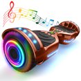 Hover Off Road Board Electric Scooter with LED Lights & 400W Motor, Kids Scooter with 9MPH Max Speed, Electric Scooter with Bluetooth Speakers, Tcdjtc Self-Balance Scooter for Kids
