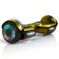 Hover Off Road Board Electric Scooter with LED Lights & 400W Motor, Kids Scooter with 9MPH Max Speed, Electric Scooter with Bluetooth Speakers, Tcdjtc Self-Balance Scooter for Kids