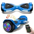 Hover Off Road Board Electric Scooter with LED Lights & 400W Motor, Kids Scooter with 9MPH Max Speed, Electric Scooter with Bluetooth Speakers, Tcdjtc Self-Balance Scooter for Kids