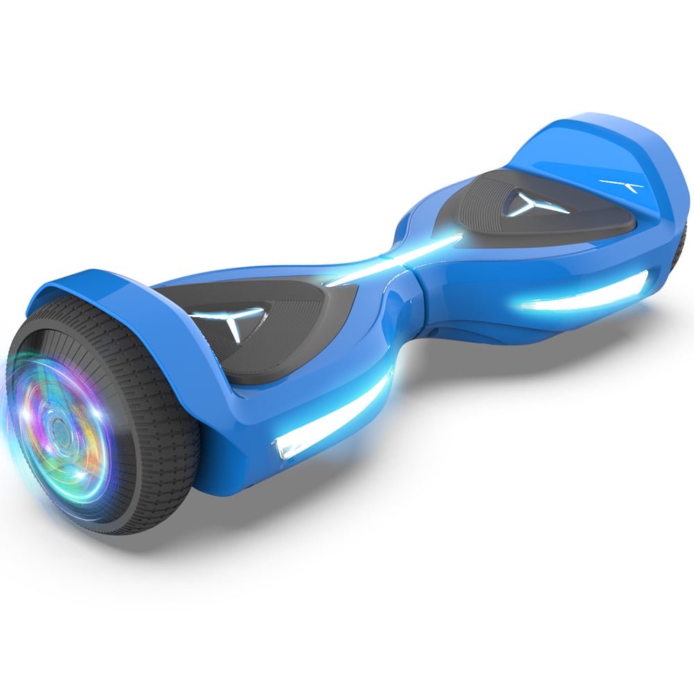 Hover Off Road Board Electric Scooter with LED Lights & 400W Motor, Kids Scooter with 9MPH Max Speed, Electric Scooter with Bluetooth Speakers, Tcdjtc Self-Balance Scooter for Kids