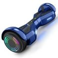 Hoverboard for Kids with 9 mph Max Speed, Tcdjtc Electric Scooters with LED Lights & Bluetooth Speakers, All Terrain Hoverboard for Adults, Off Road Hoverboard with UL2272 Certified
