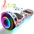 Tcdjtc Hoverboard with Bluetooth and Led Lights, Balance Board for Kids, Kids Outdoor Toys with 9 Mph Max Speed, All Terrain Hoverboard with UL 2272 Safety Standard