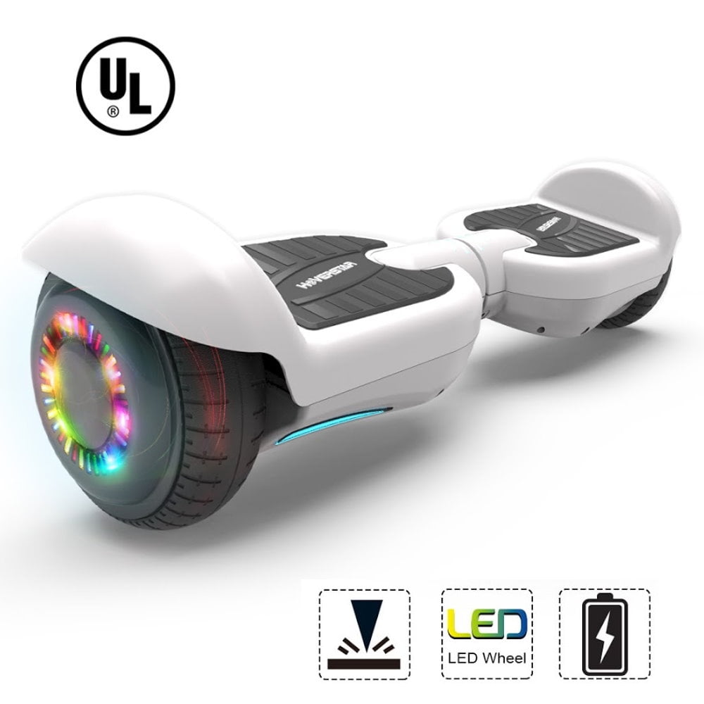 Hoverstar Bluetooth hover board 6.5 In. Listed Two-Wheel Self Balancing Flash Wheel Electric Scooter with LED Light White