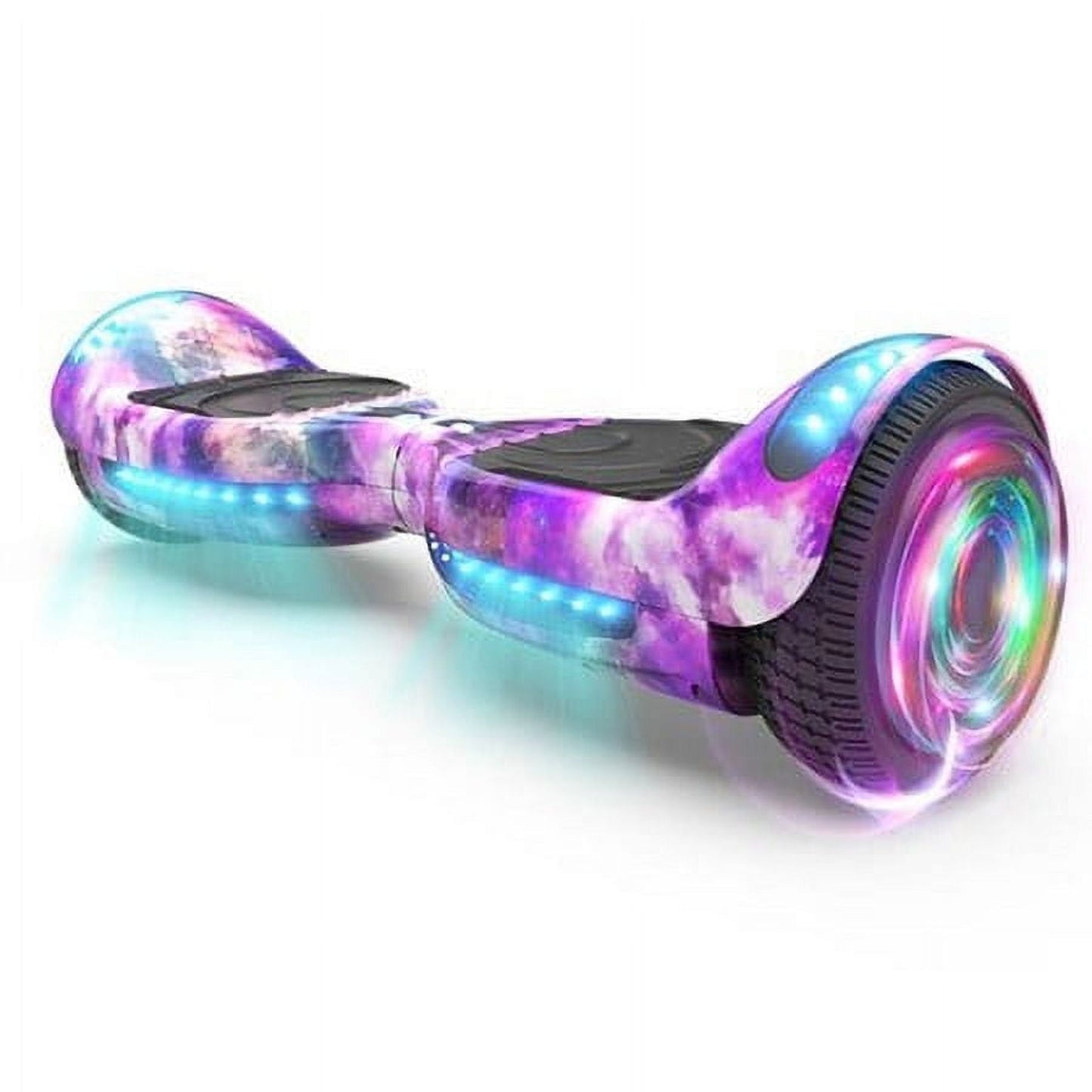 Hoverstar Flash Wheel Hover board 6.5 In. Bluetooth Speaker with LED Light Self Balancing Wheel Electric Scooter , Galaxy