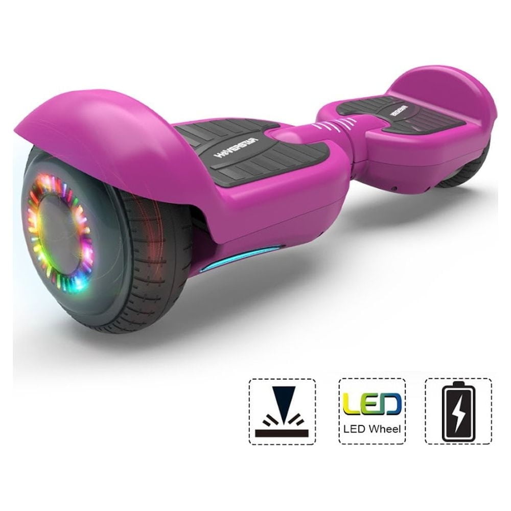 Hoverstar Hover board 6.5 In. Certified Two-Wheel Self Balancing Electric Scooter with LED Light Purple