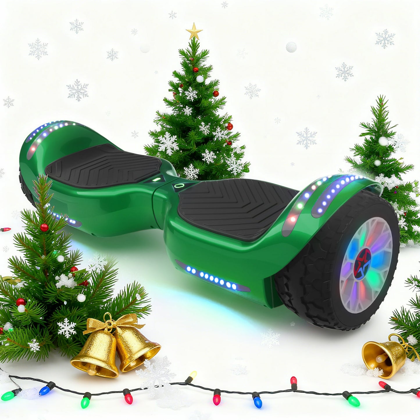 MOSTA All Terrain Self-Balance Scoote ,Electric Scooter Board for Kids & Adults with Bluetooth and Led Lights,6.5 inch,165 lbs capacity Perfect Gift
